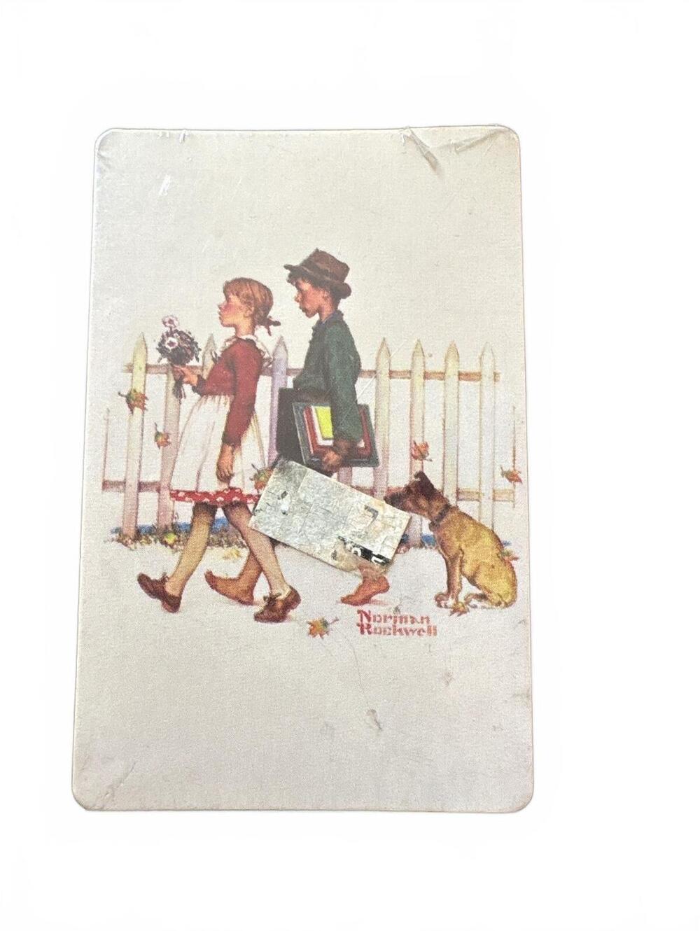 Vintage Factory Sealed Deck of Norman Rockwell Playing Cards - Young Love